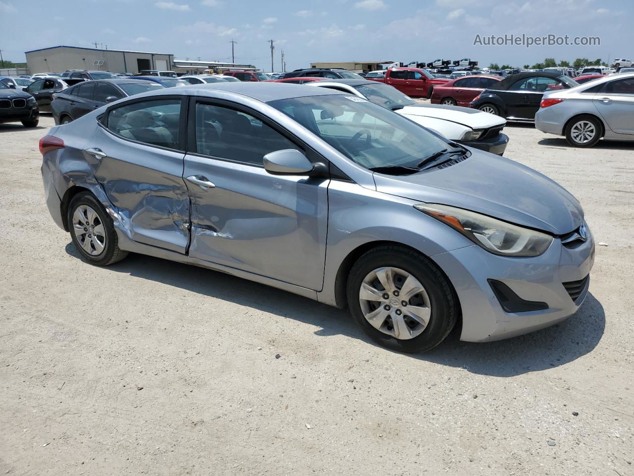 2016 Hyundai Elantra Se Silver vin: 5NPDH4AE9GH671756