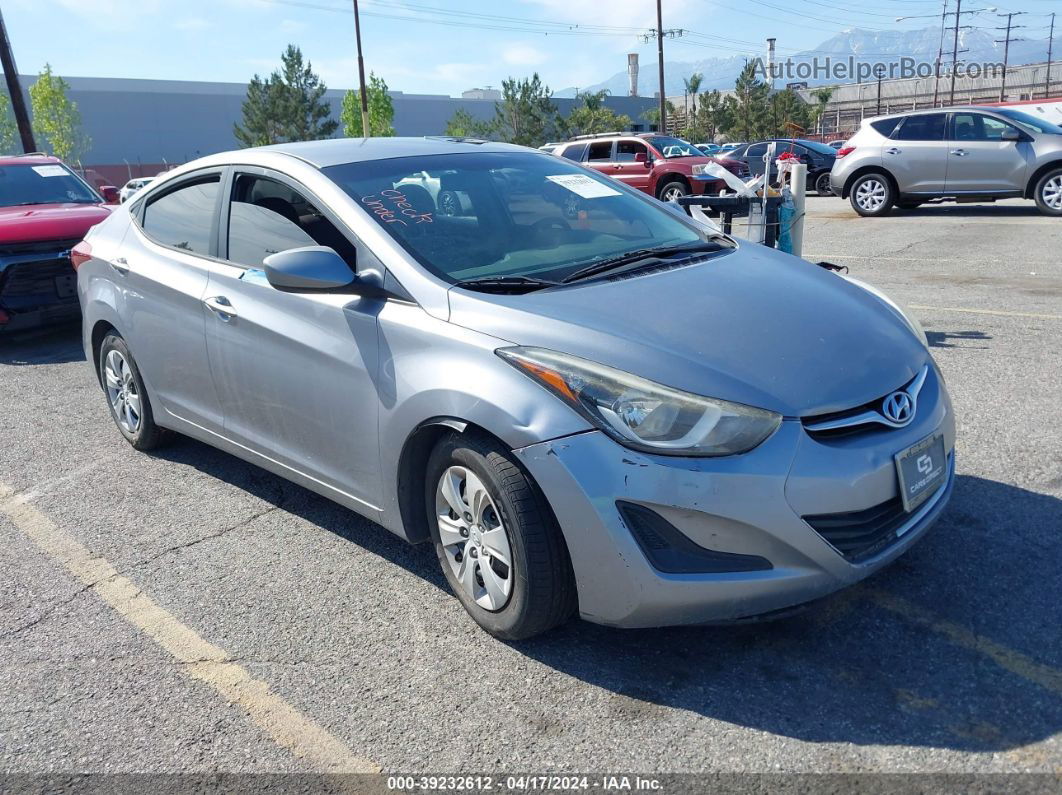 2016 Hyundai Elantra Se Серебряный vin: 5NPDH4AE9GH674060