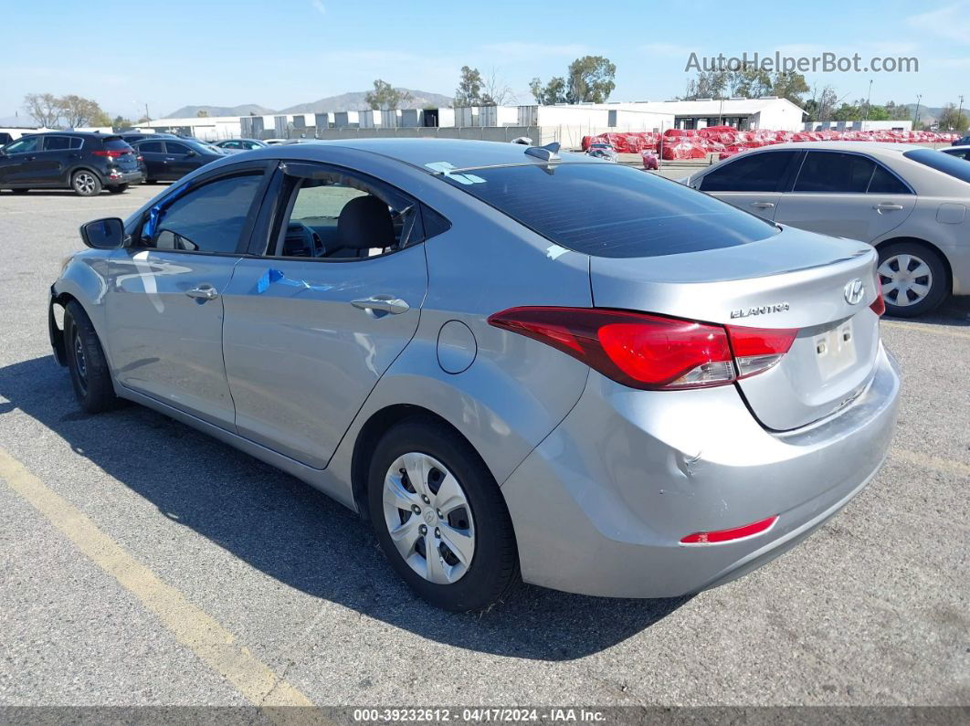 2016 Hyundai Elantra Se Silver vin: 5NPDH4AE9GH674060