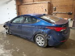 2016 Hyundai Elantra Se Синий vin: 5NPDH4AE9GH674432