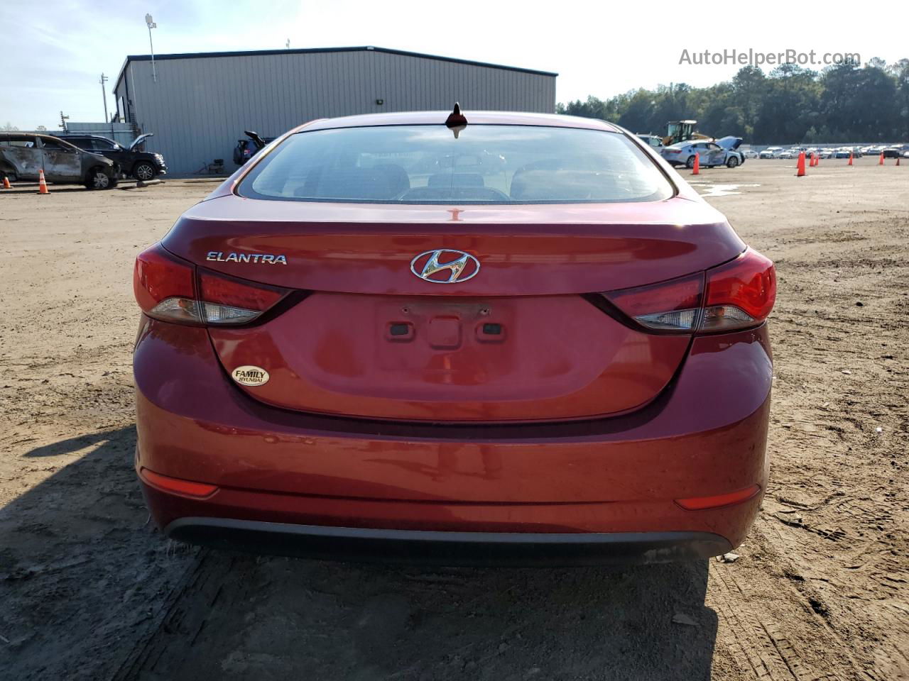 2016 Hyundai Elantra Se Red vin: 5NPDH4AE9GH680456