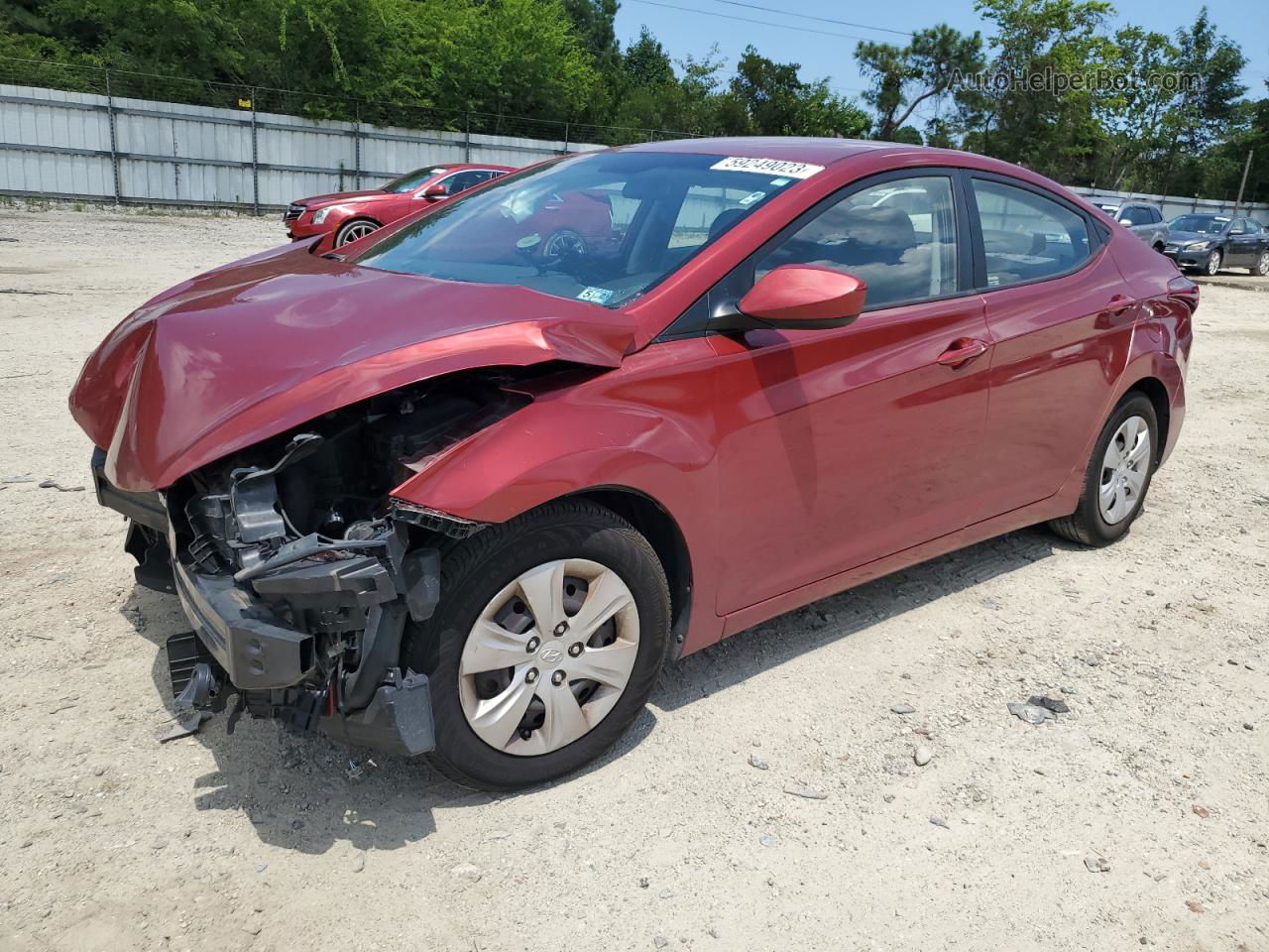 2016 Hyundai Elantra Se Red vin: 5NPDH4AE9GH687598