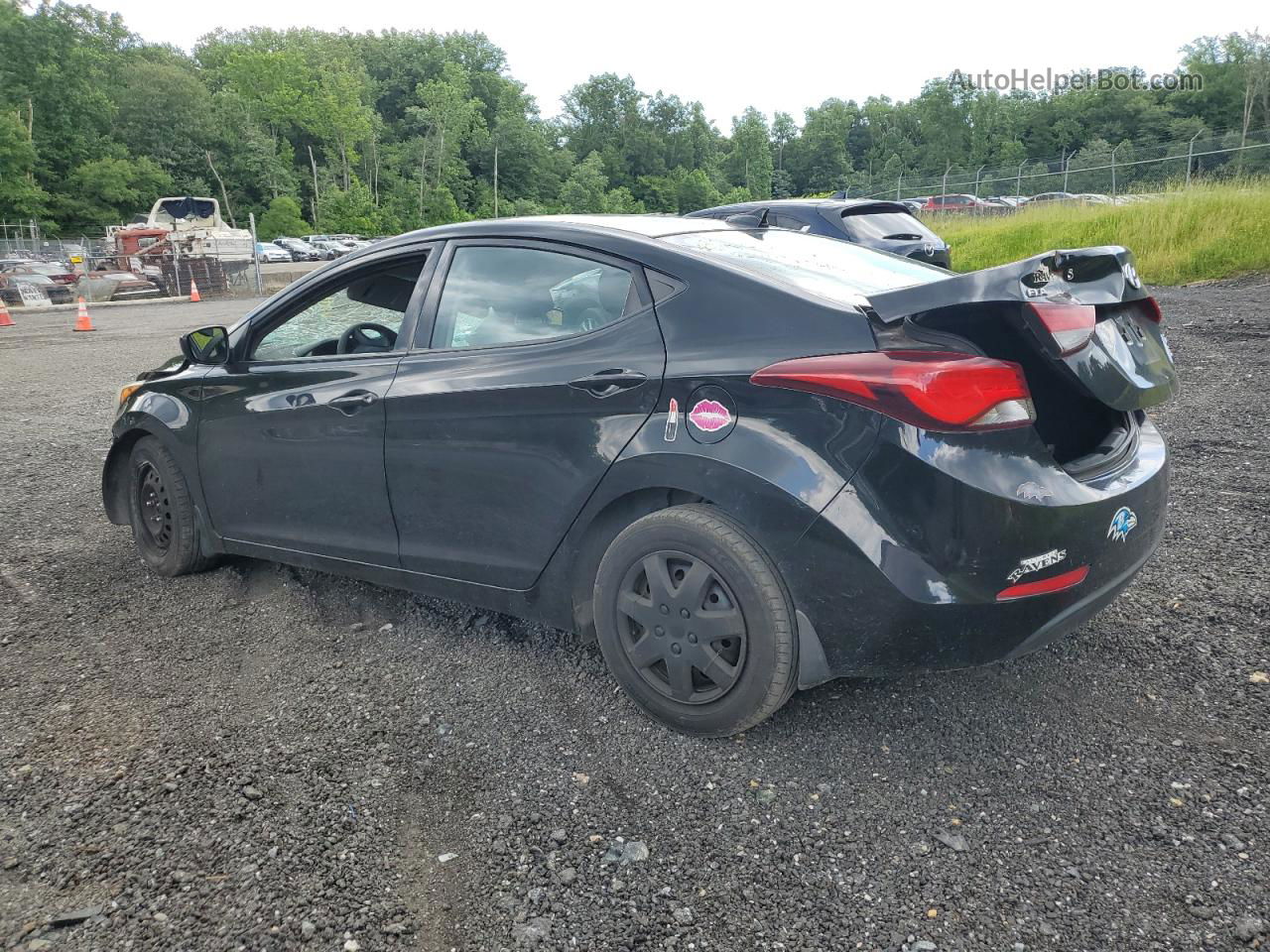 2016 Hyundai Elantra Se Black vin: 5NPDH4AE9GH693918