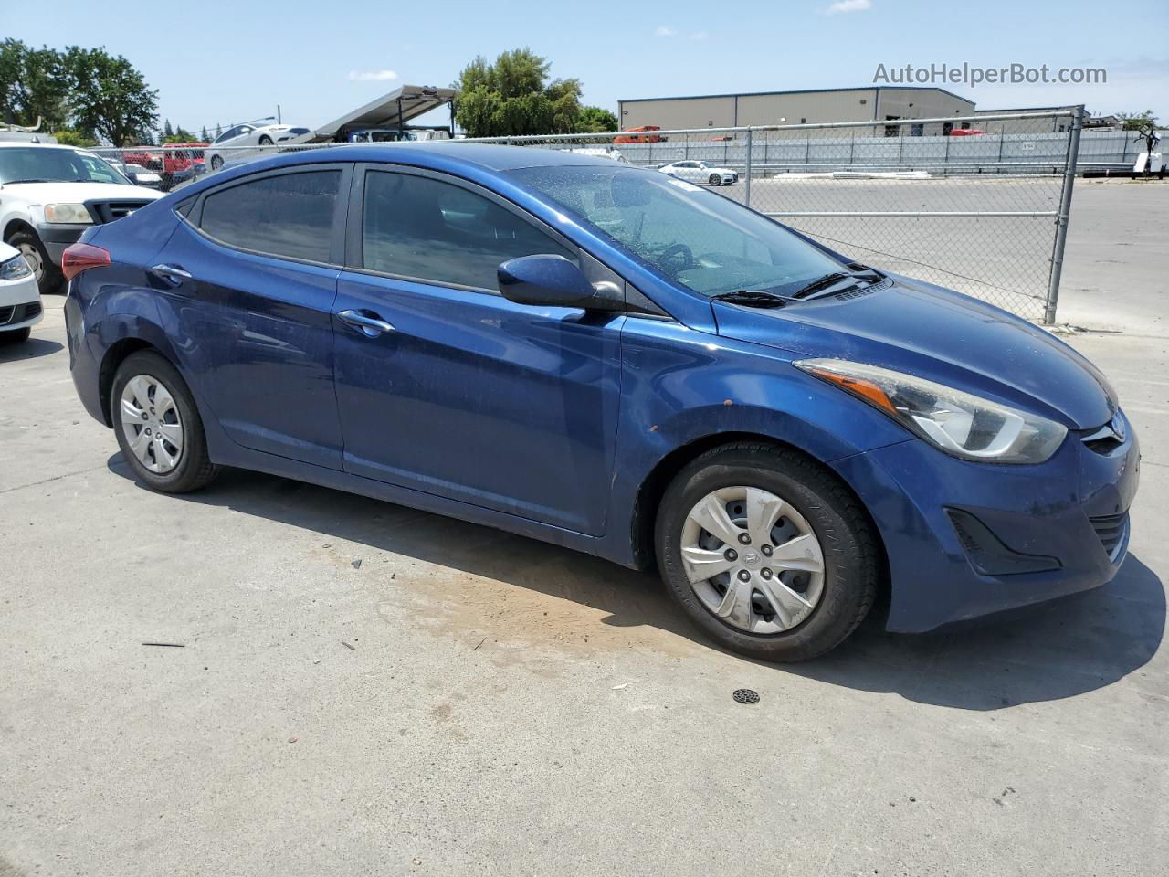 2016 Hyundai Elantra Se Синий vin: 5NPDH4AE9GH697693