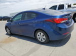 2016 Hyundai Elantra Se Blue vin: 5NPDH4AE9GH697693