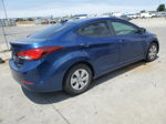 2016 Hyundai Elantra Se Blue vin: 5NPDH4AE9GH697693