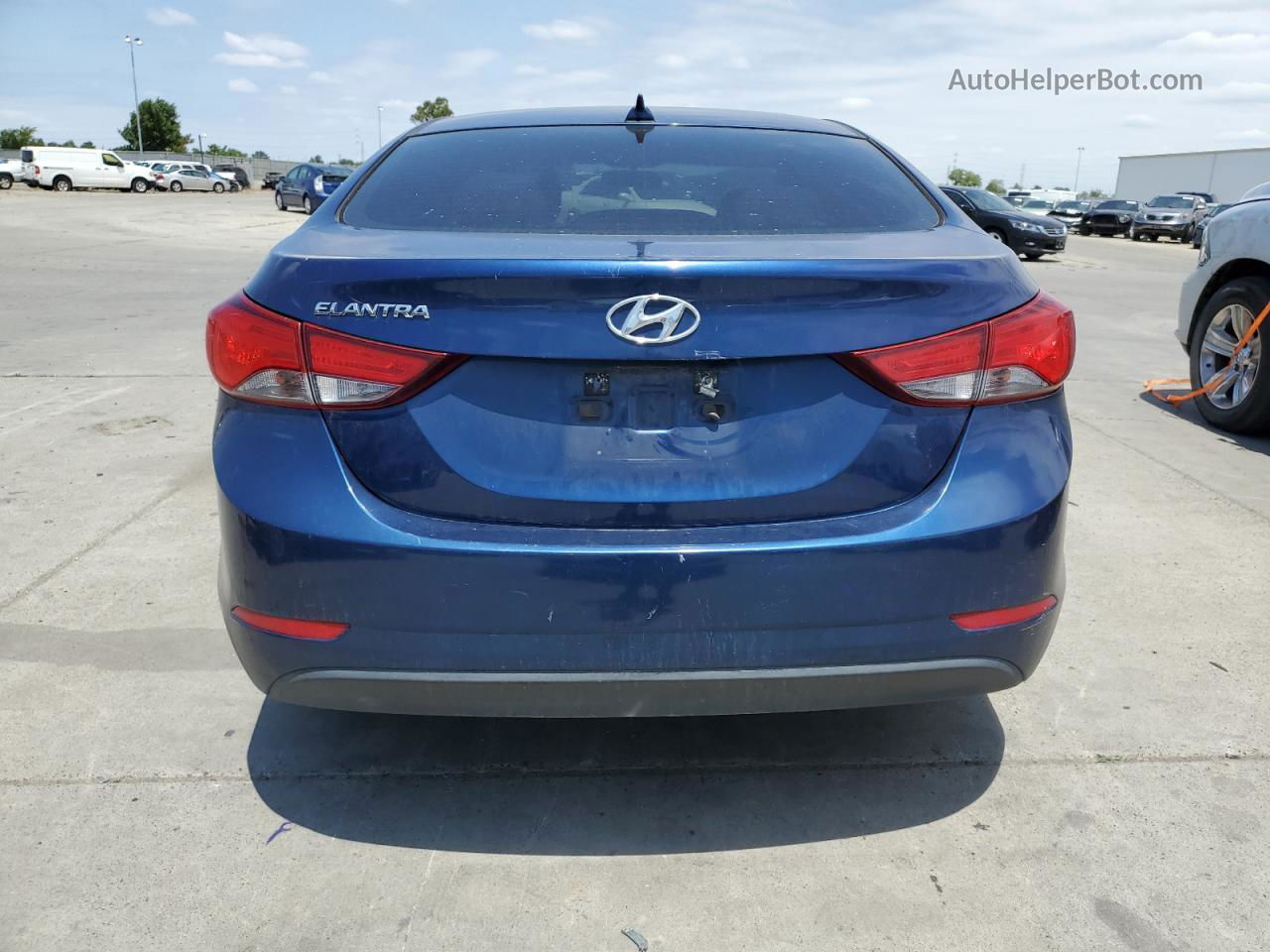 2016 Hyundai Elantra Se Blue vin: 5NPDH4AE9GH697693