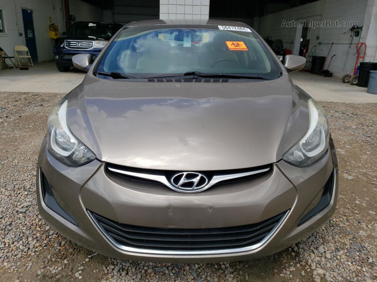 2016 Hyundai Elantra Se Beige vin: 5NPDH4AE9GH700057