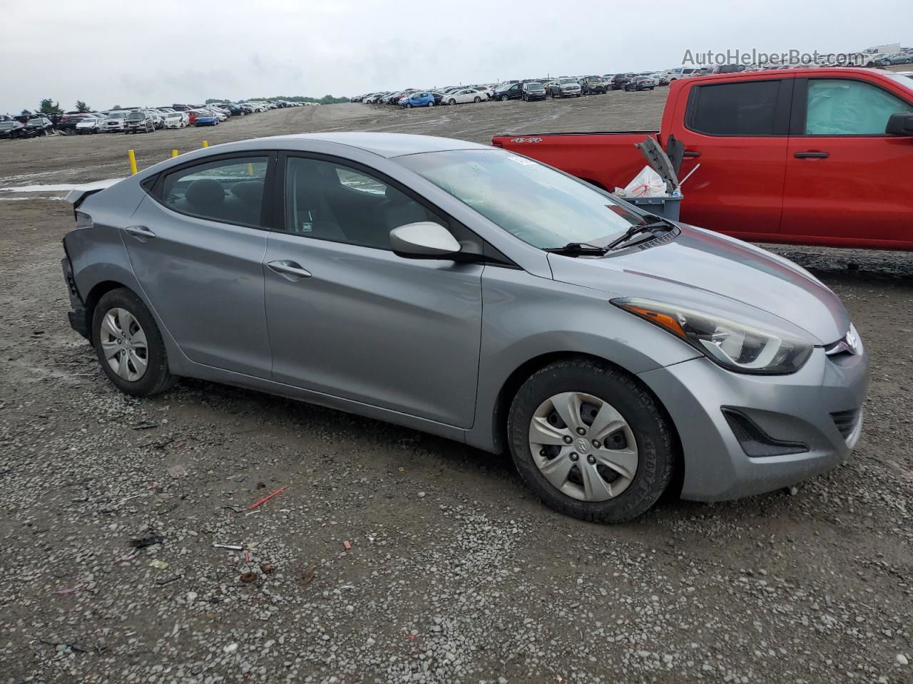 2016 Hyundai Elantra Se Silver vin: 5NPDH4AE9GH702018