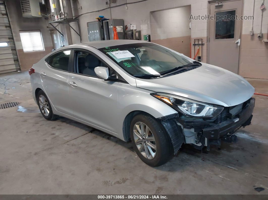 2016 Hyundai Elantra Se Silver vin: 5NPDH4AE9GH713147