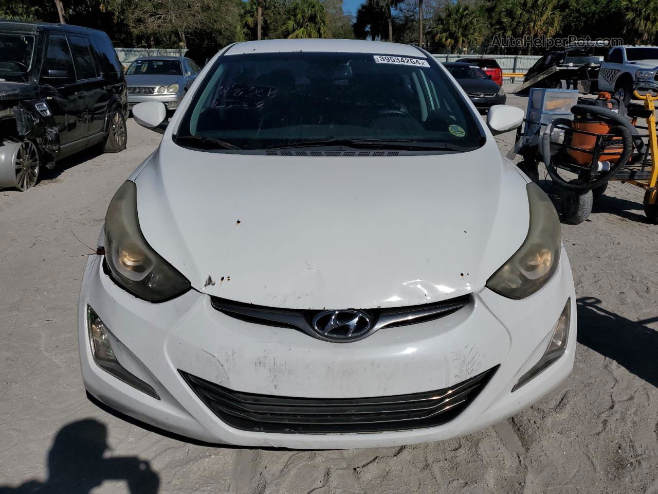 2016 Hyundai Elantra Se White vin: 5NPDH4AE9GH728845