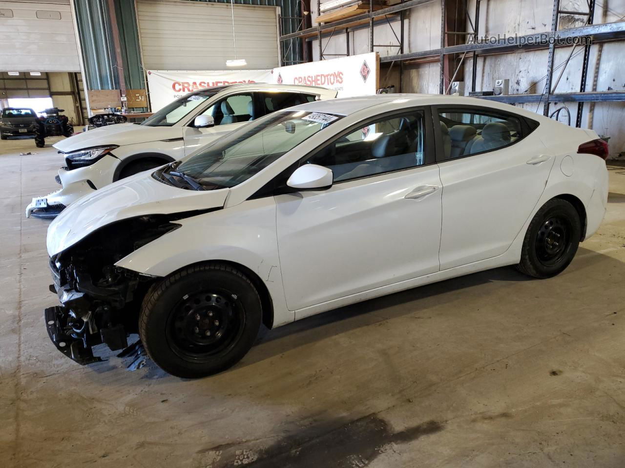 2016 Hyundai Elantra Se White vin: 5NPDH4AE9GH746522