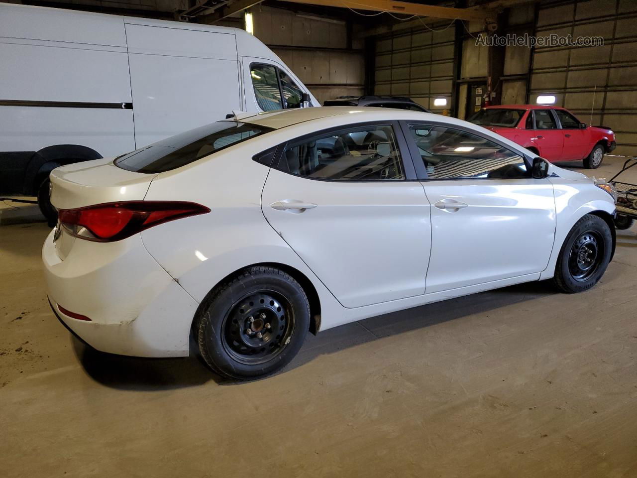 2016 Hyundai Elantra Se White vin: 5NPDH4AE9GH746522