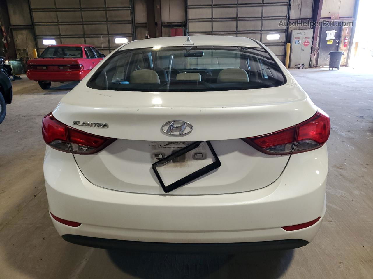 2016 Hyundai Elantra Se White vin: 5NPDH4AE9GH746522