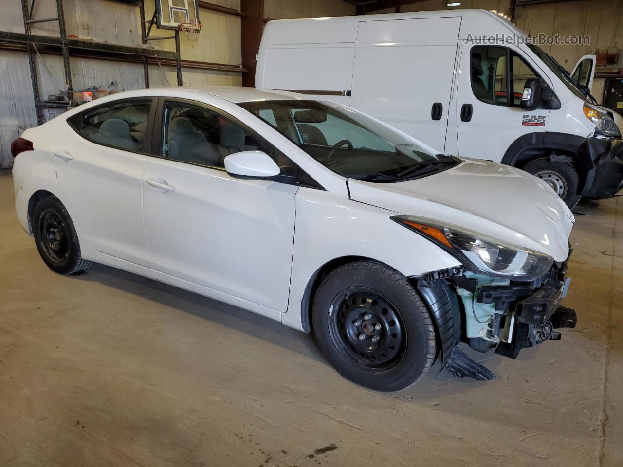 2016 Hyundai Elantra Se White vin: 5NPDH4AE9GH746522