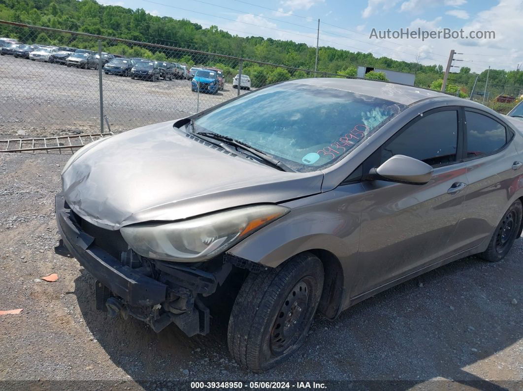 2016 Hyundai Elantra Se Gray vin: 5NPDH4AE9GH748111