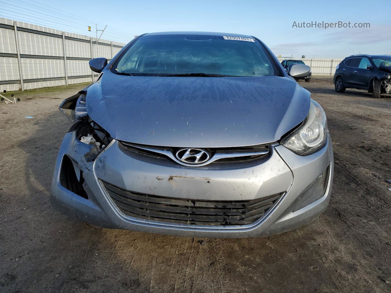 2016 Hyundai Elantra Se Серебряный vin: 5NPDH4AE9GH755866