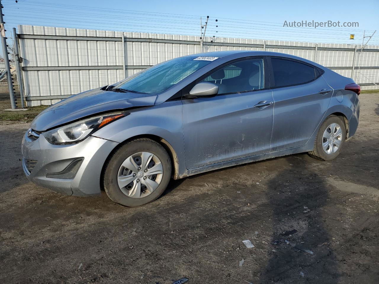 2016 Hyundai Elantra Se Серебряный vin: 5NPDH4AE9GH755866