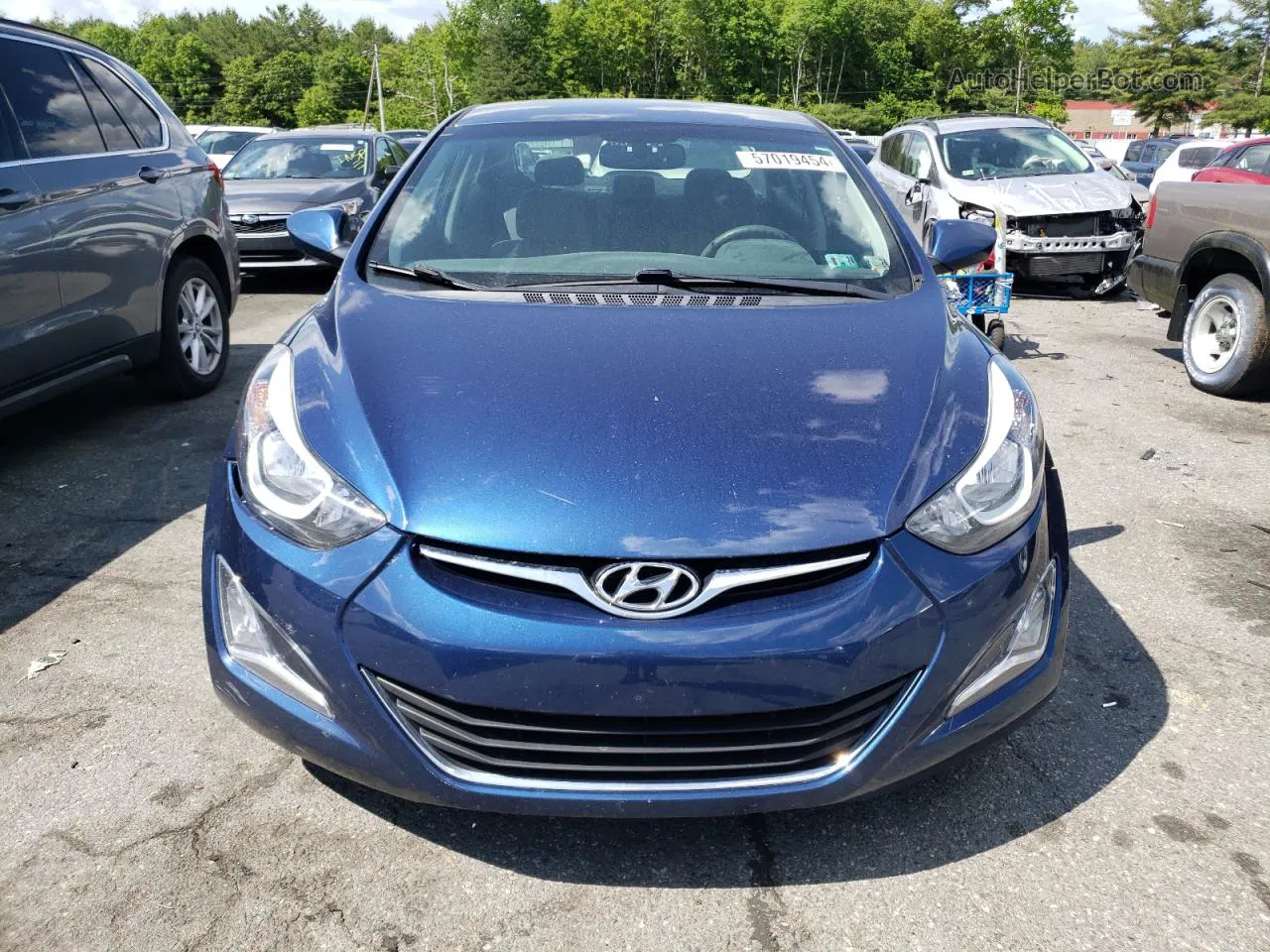 2016 Hyundai Elantra Se Blue vin: 5NPDH4AE9GH765359