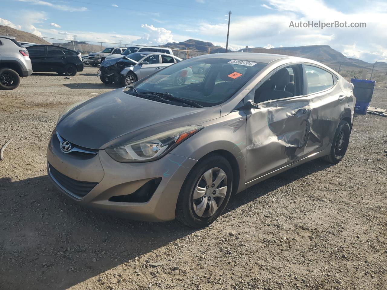 2016 Hyundai Elantra Se Tan vin: 5NPDH4AE9GH769802