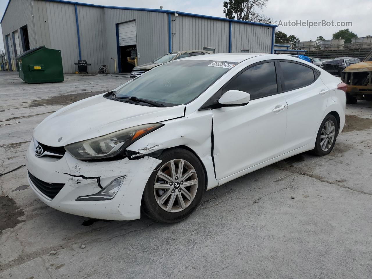 2016 Hyundai Elantra Se White vin: 5NPDH4AE9GH782341