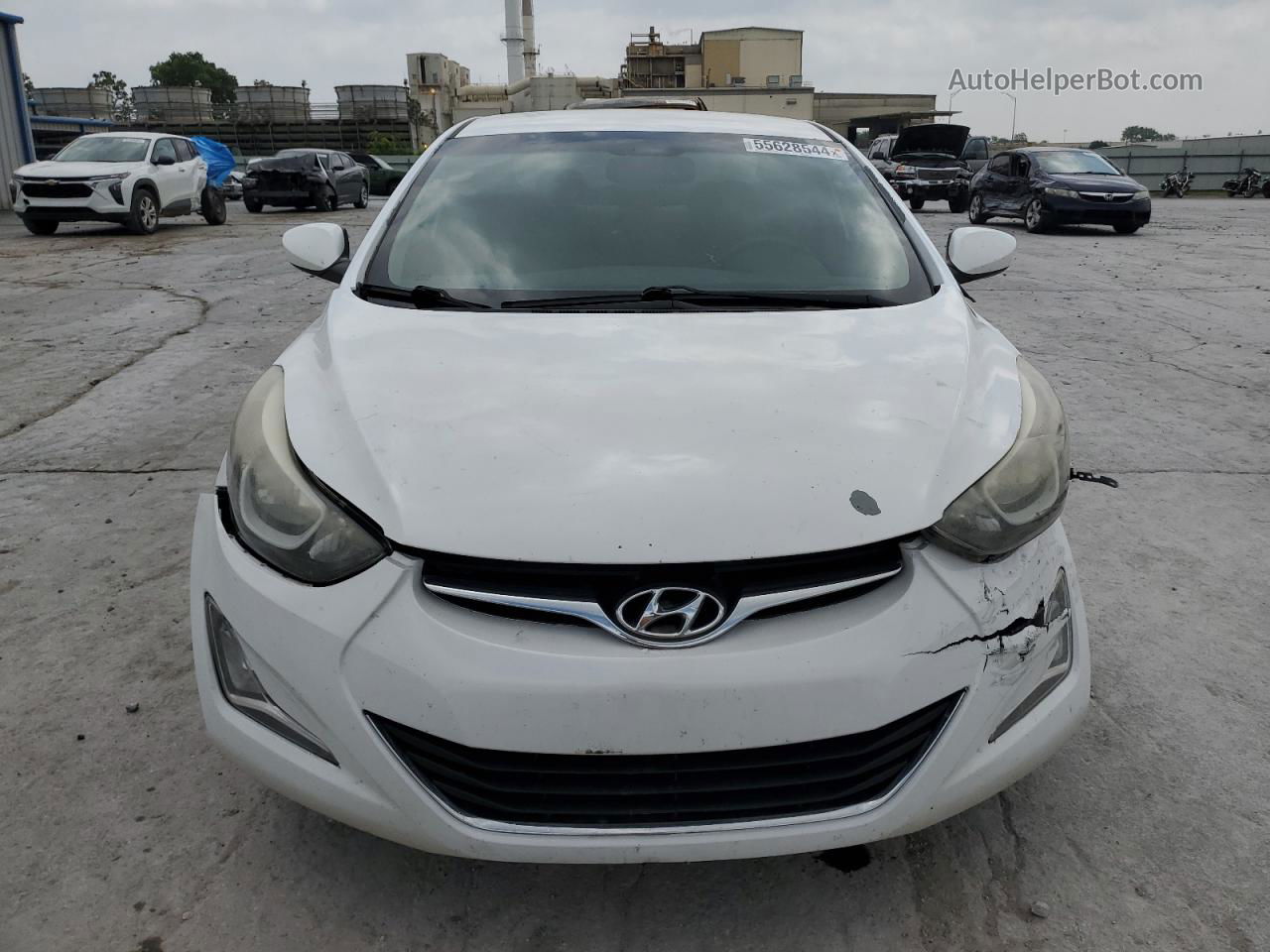 2016 Hyundai Elantra Se White vin: 5NPDH4AE9GH782341