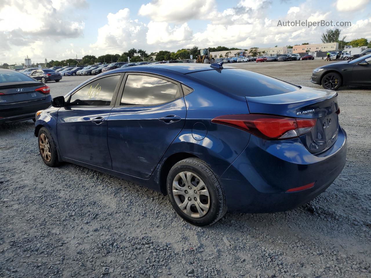 2016 Hyundai Elantra Se Синий vin: 5NPDH4AE9GH783361