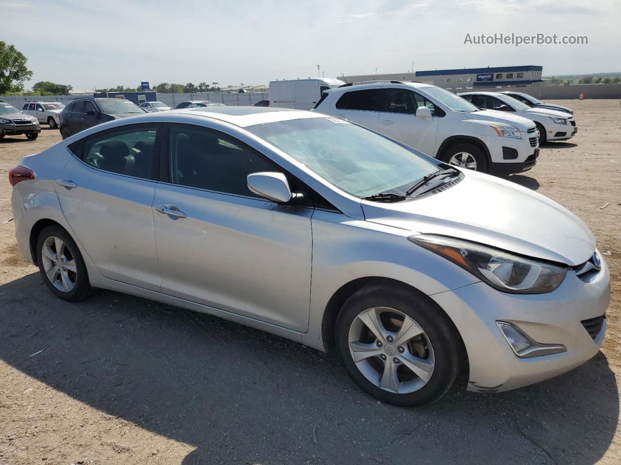 2016 Hyundai Elantra Se Silver vin: 5NPDH4AE9GH783957