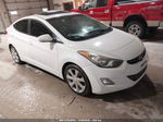 2011 Hyundai Elantra Limited White vin: 5NPDH4AEXBH001710