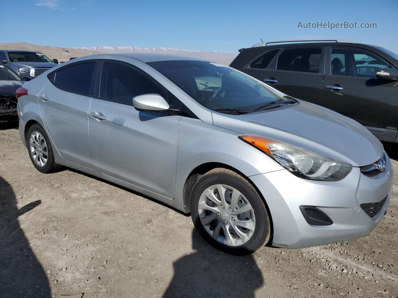 2011 Hyundai Elantra Gls Silver vin: 5NPDH4AEXBH004252