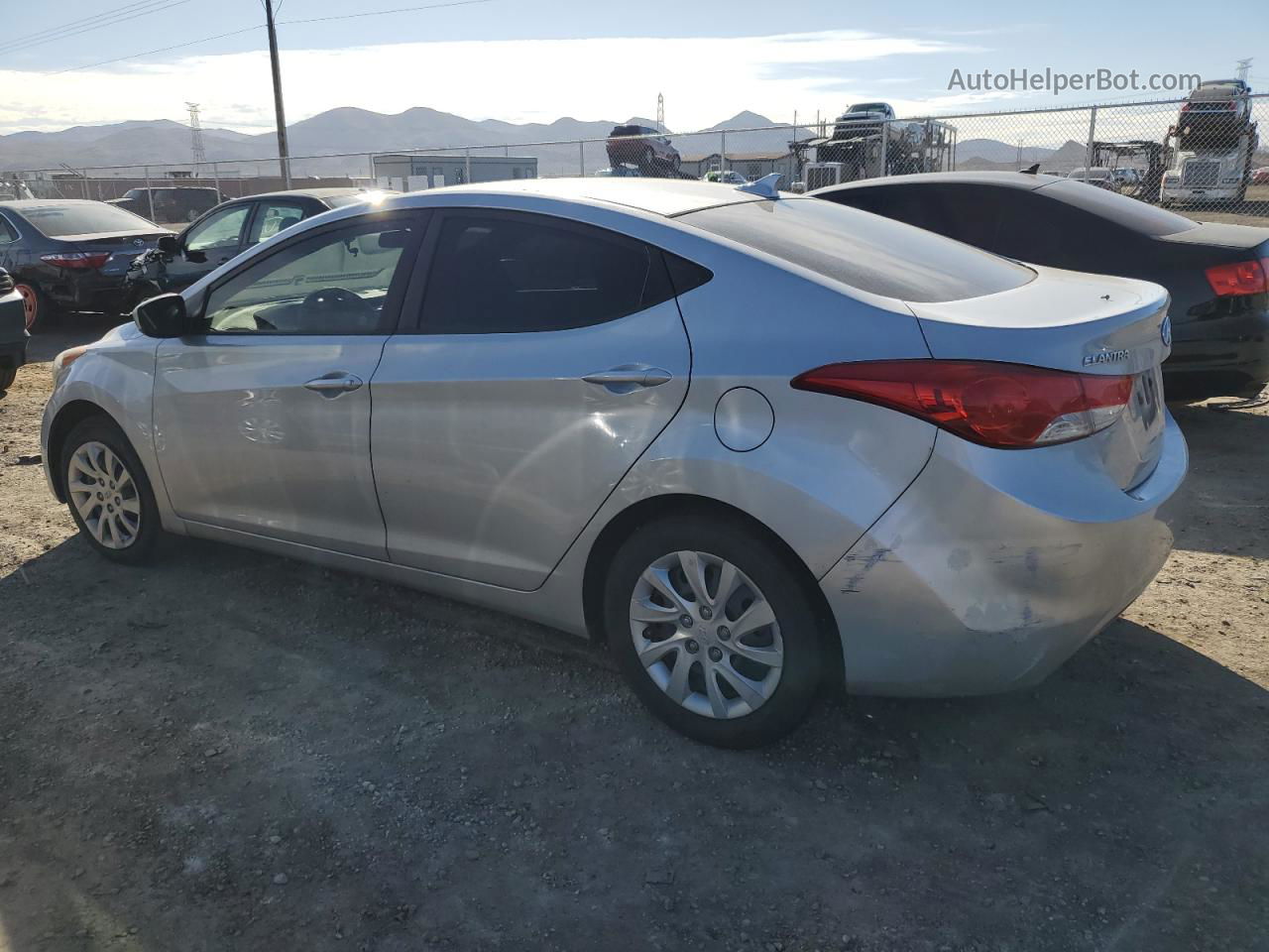 2011 Hyundai Elantra Gls Silver vin: 5NPDH4AEXBH004252