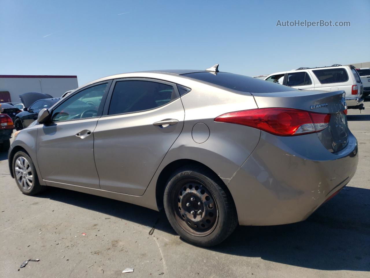 2011 Hyundai Elantra Gls Beige vin: 5NPDH4AEXBH014795