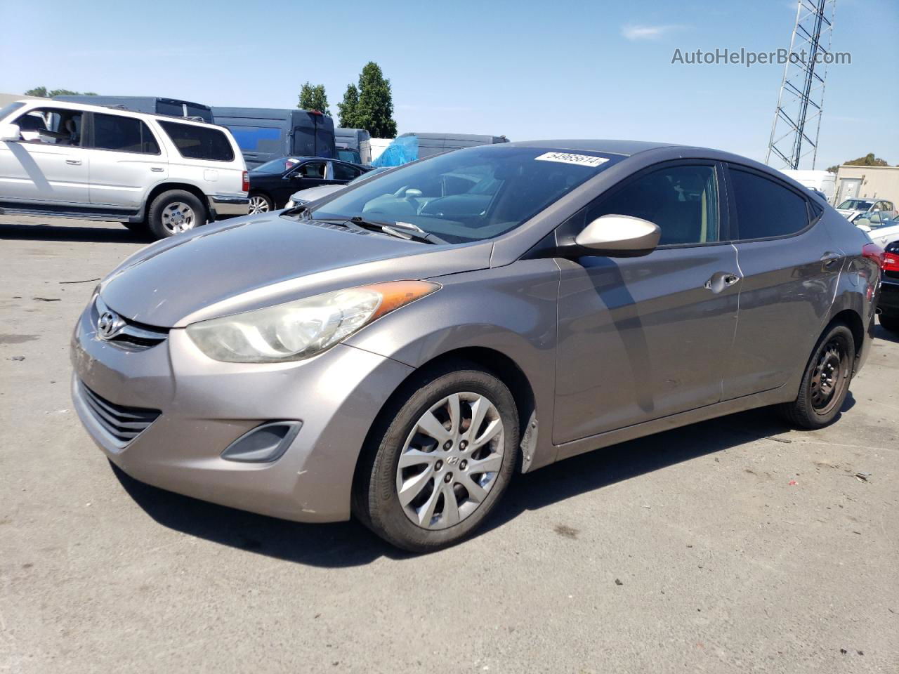 2011 Hyundai Elantra Gls Beige vin: 5NPDH4AEXBH014795