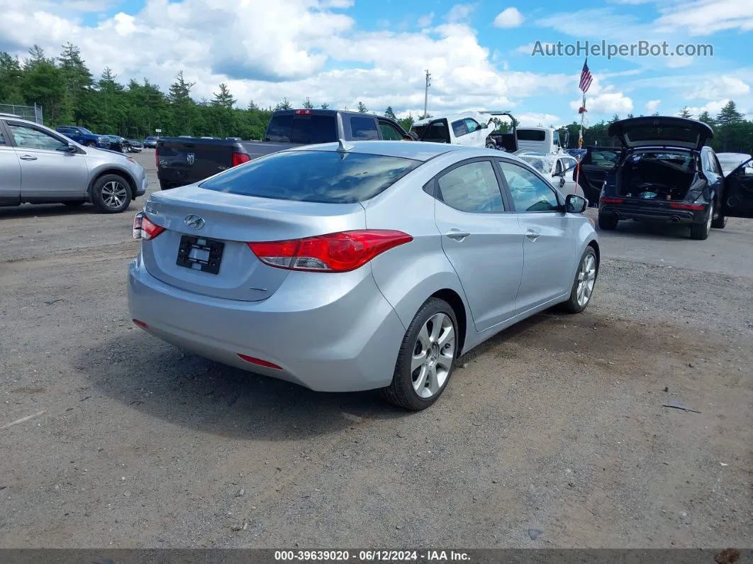 2011 Hyundai Elantra Limited Silver vin: 5NPDH4AEXBH015638