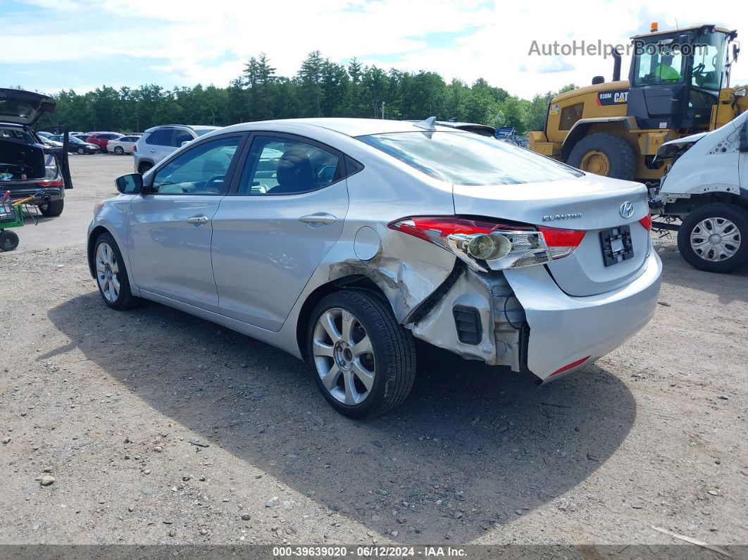 2011 Hyundai Elantra Limited Silver vin: 5NPDH4AEXBH015638