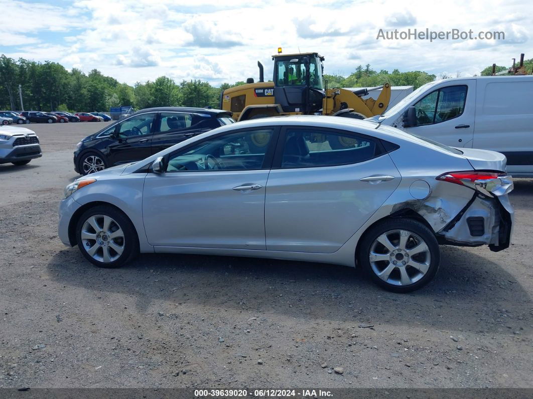 2011 Hyundai Elantra Limited Silver vin: 5NPDH4AEXBH015638