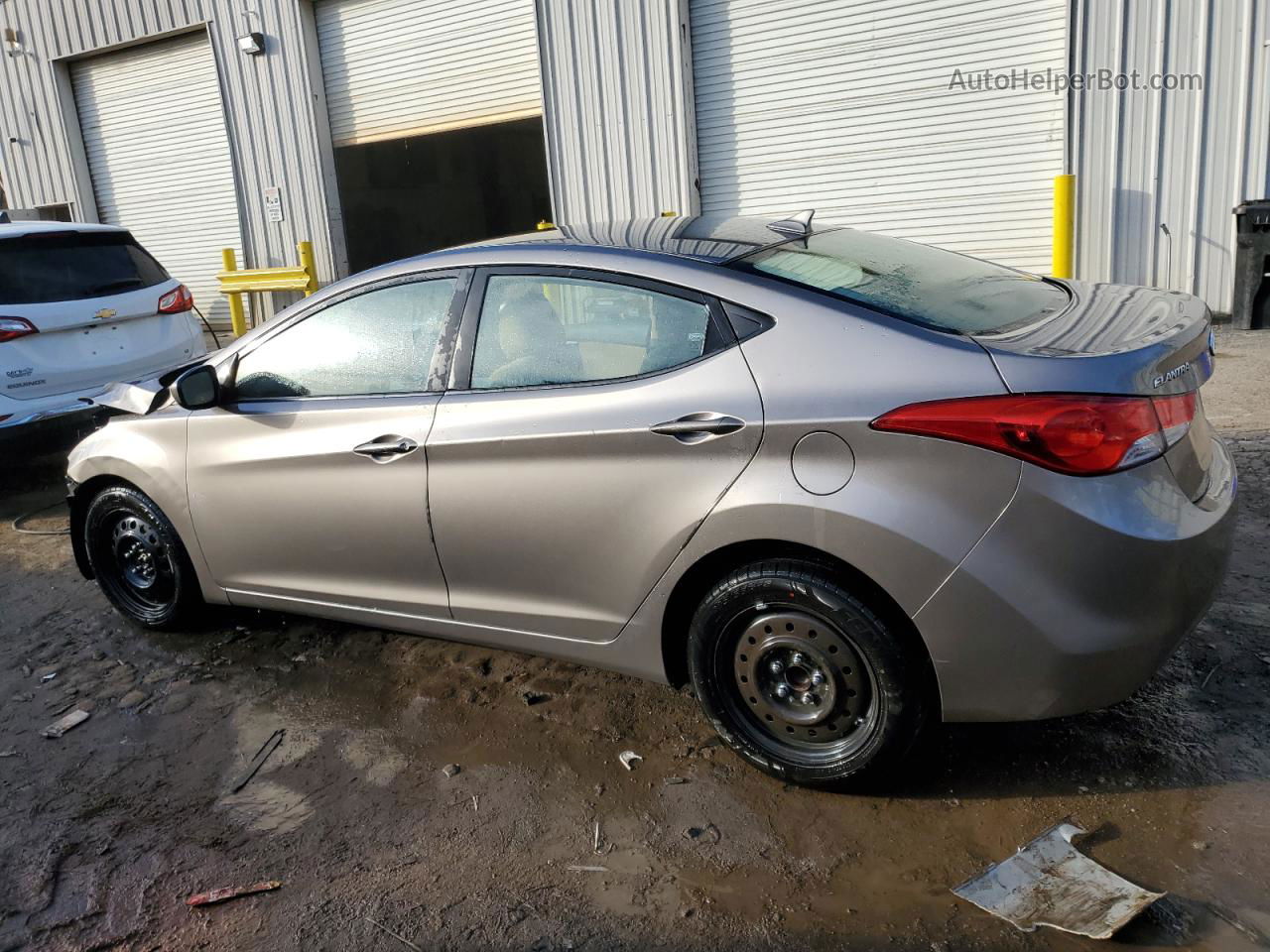 2011 Hyundai Elantra Gls Gray vin: 5NPDH4AEXBH024517