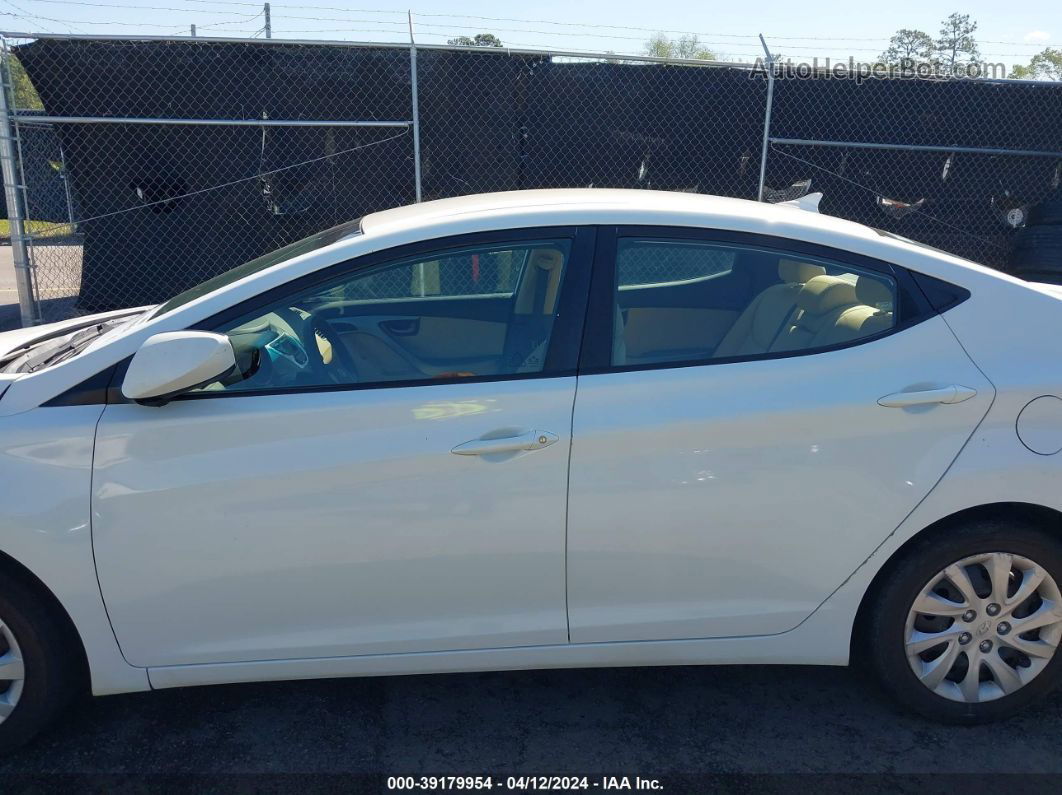 2011 Hyundai Elantra Gls White vin: 5NPDH4AEXBH029023