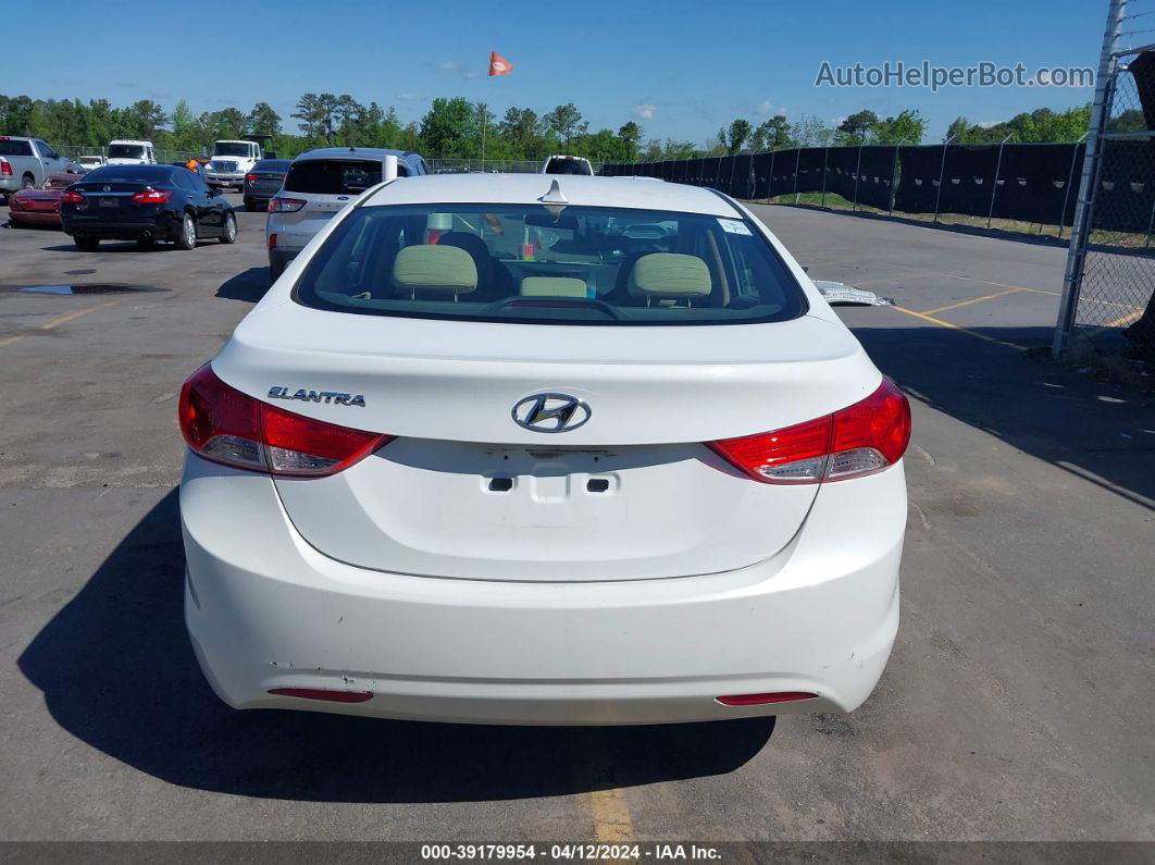 2011 Hyundai Elantra Gls White vin: 5NPDH4AEXBH029023