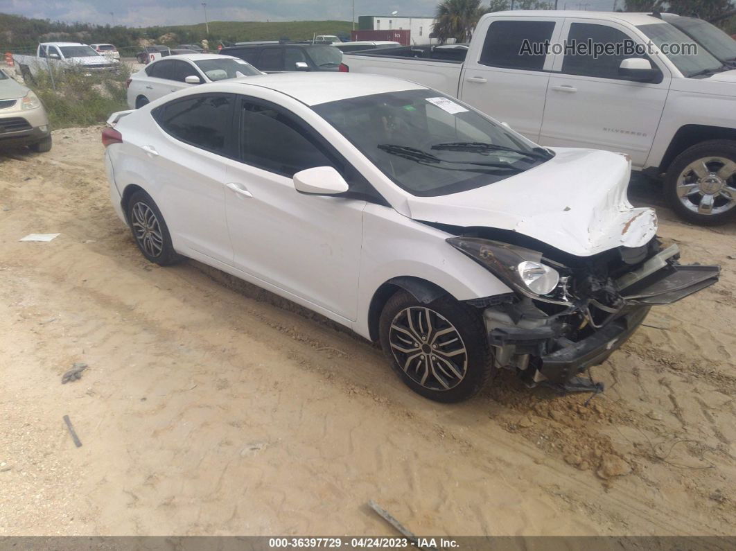 2011 Hyundai Elantra Gls White vin: 5NPDH4AEXBH033430