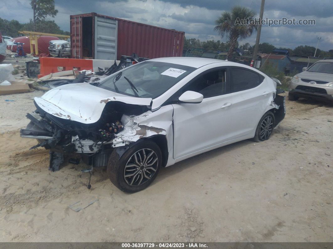 2011 Hyundai Elantra Gls White vin: 5NPDH4AEXBH033430