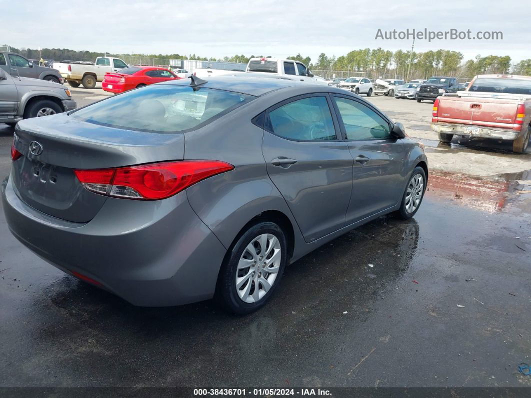 2011 Hyundai Elantra Gls Gray vin: 5NPDH4AEXBH036084