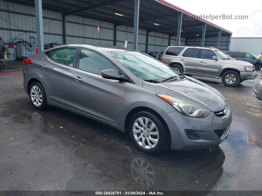 2011 Hyundai Elantra Gls Gray vin: 5NPDH4AEXBH036084