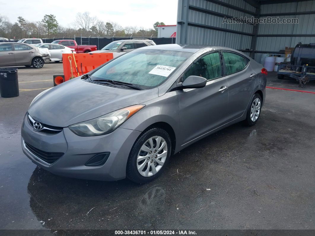 2011 Hyundai Elantra Gls Gray vin: 5NPDH4AEXBH036084