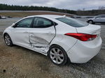 2011 Hyundai Elantra Gls White vin: 5NPDH4AEXBH041186