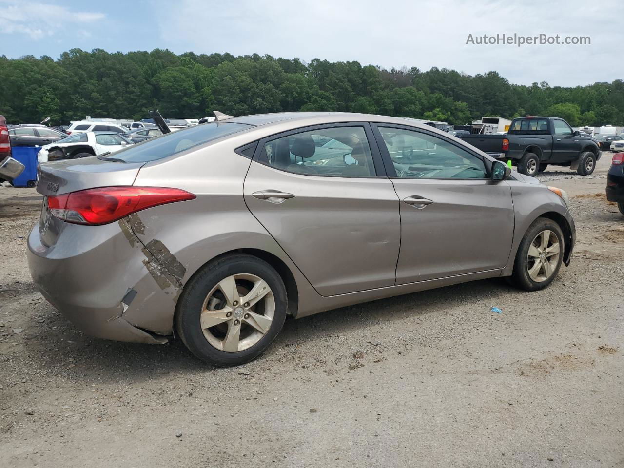 2011 Hyundai Elantra Gls Tan vin: 5NPDH4AEXBH045741