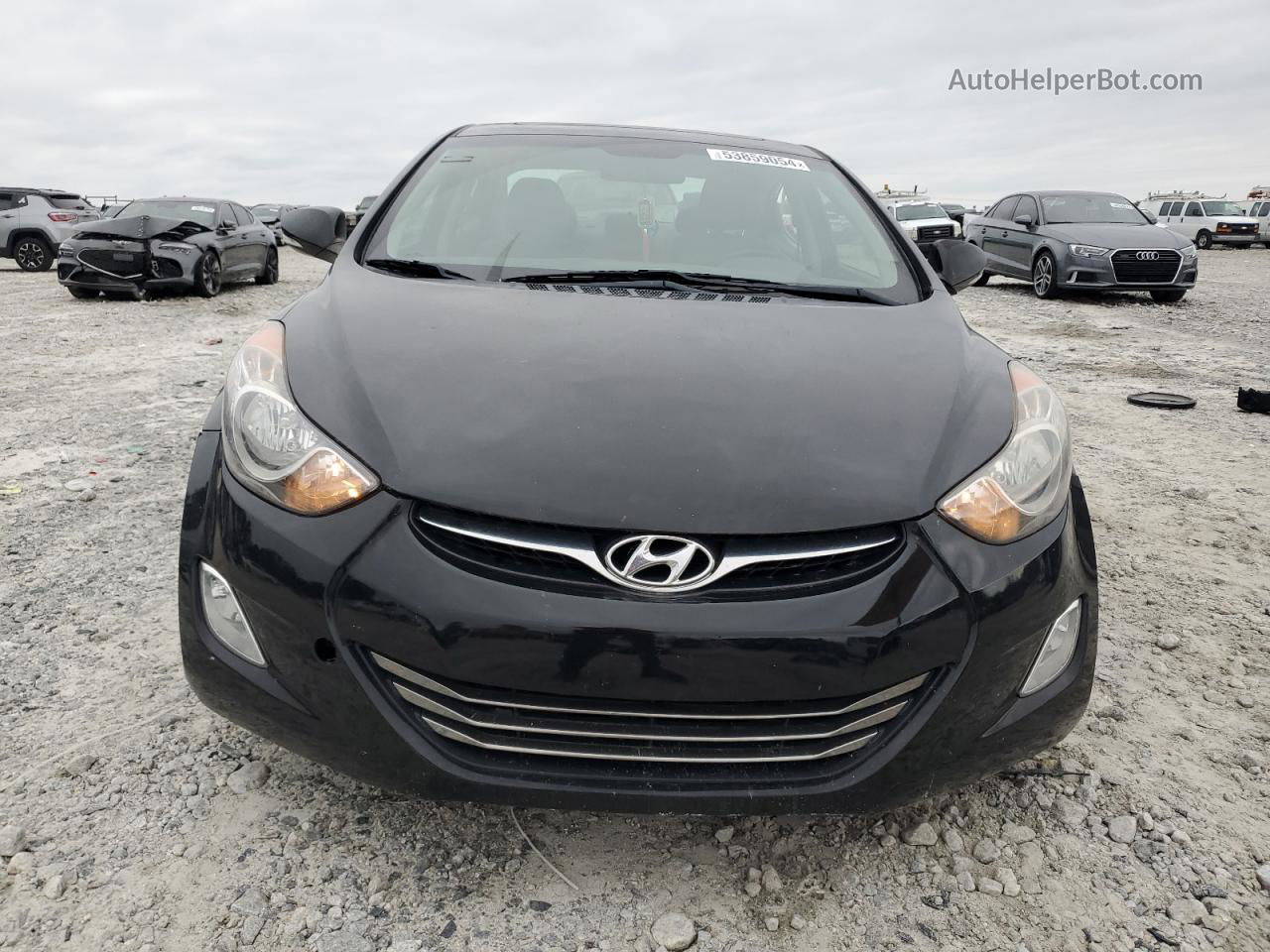 2011 Hyundai Elantra Gls Black vin: 5NPDH4AEXBH053533