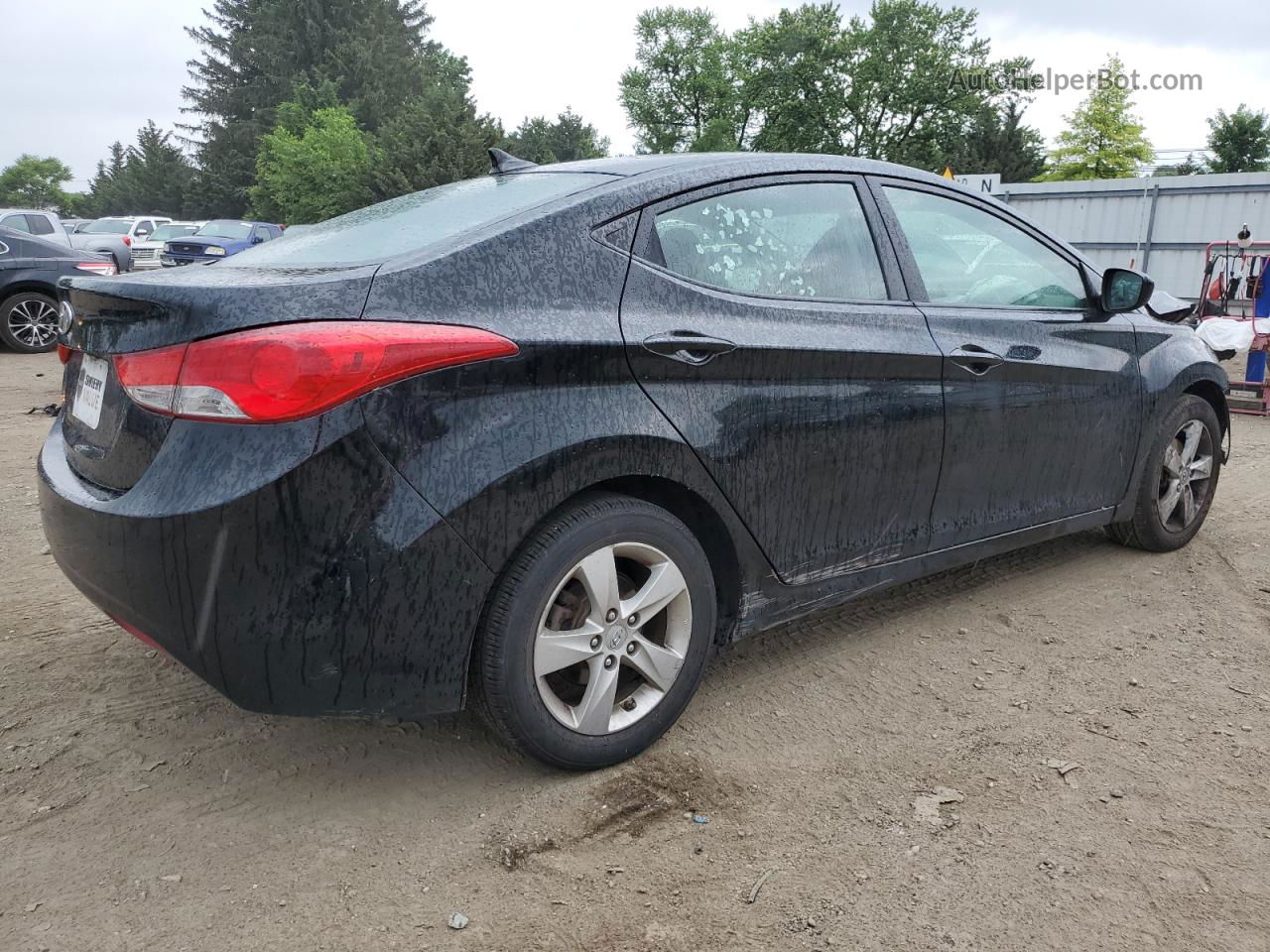 2011 Hyundai Elantra Gls Black vin: 5NPDH4AEXBH056058