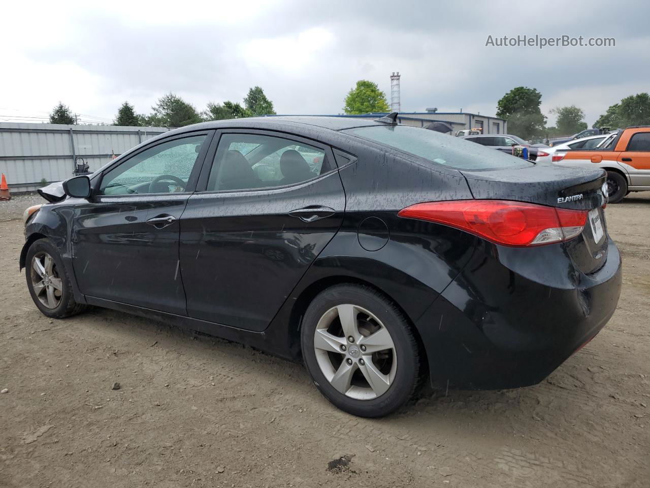 2011 Hyundai Elantra Gls Black vin: 5NPDH4AEXBH056058