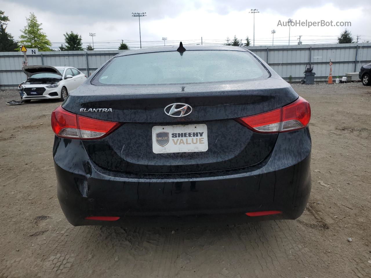 2011 Hyundai Elantra Gls Black vin: 5NPDH4AEXBH056058